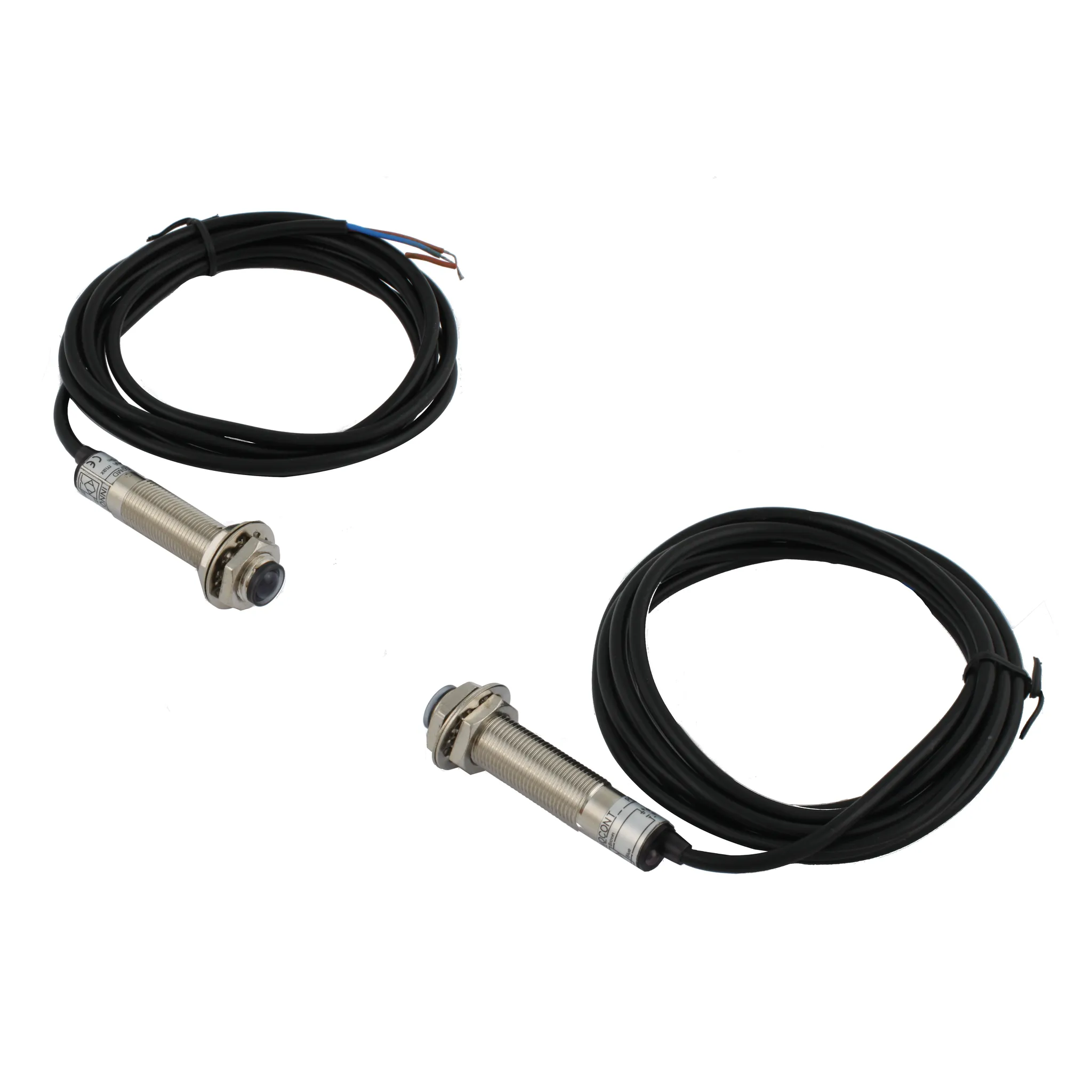 INNOCONT Фотодатчик на пересечение луча (приемник+передатчик), М12x1, зона срабатывания до 3 м, -10 +60 С, 12…24 VDC, IP67, выход: РNP NO, макс. ток 200 мА, время реакции 5 мс, кабель 2 м PES-T12-PO3MD