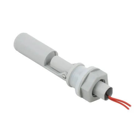 Поплавковый датчик уровня жидкости, горизонтальное исполнение, -20 +120 С, соединение- резьба M16 PVDF, кабель 500 мм, поплавок - PVDF