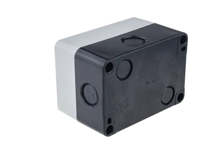 Корпус кнопочного поста, 2 отверстия, серый, IP54