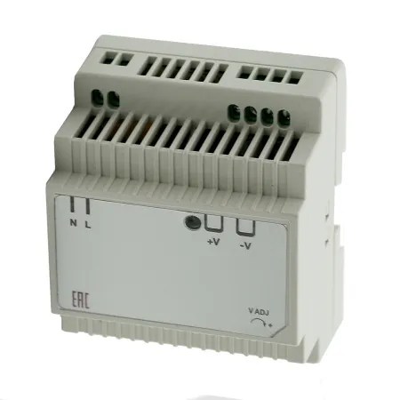 Источник питания INNOCONT. Вход: 220VAC, 0.8А, выход: 60W, 24VDC, 2.5A,-10 +50С, IP20, типы защиты: КЗ, перегрузка, перенапряжение SB-D-60-24