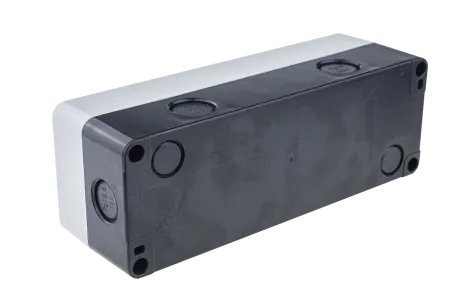 Корпус кнопочного поста, 5 отверстий, серый, IP54