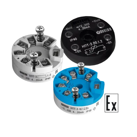 НПТ линейка нормирующих преобразователей для термометров сопротивления и термопар в головку датчика