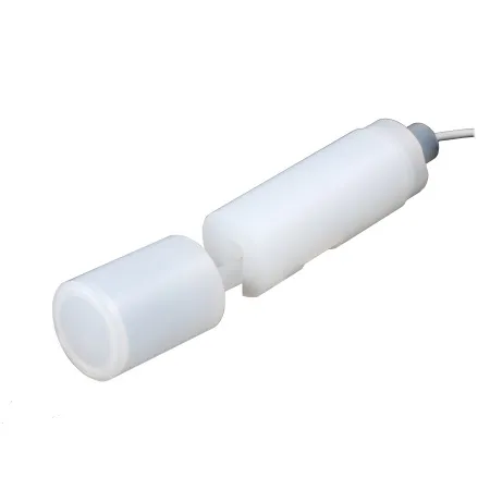 Поплавковый датчик уровня жидкости, горизонтальное исполнение, -20 +80 С, соединение- резьба М20 полипропилен, кабель 500 мм, поплавок - полипропилен