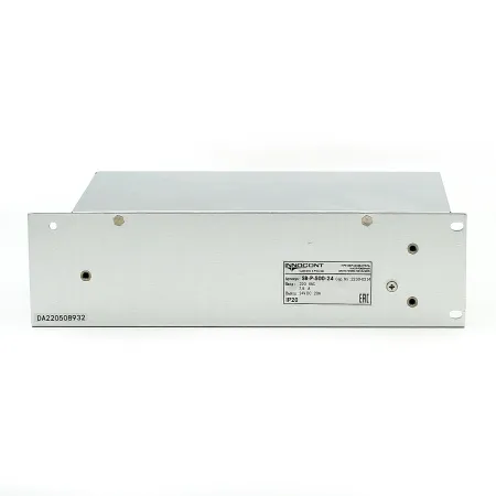 Источник питания INNOCONT. Вход: 220VAC, 5А, выход: 500W, 24VDC, 20A, -10 +50С, IP20, типы защиты: КЗ, перегрузка, перенапряжение SB-P-500-24